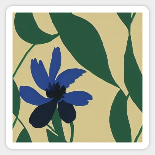 Beautiful Stylized Blue Flowers, for all those who love nature #201 Sticker